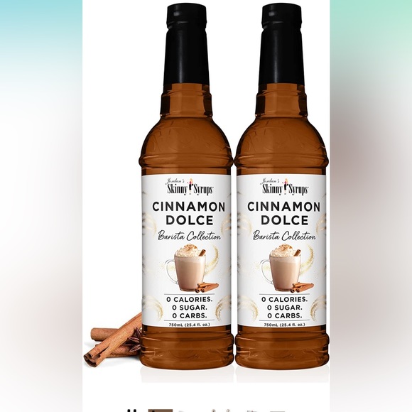jordon’s skinny syrups Kitchen Jordans Skinny Syrups Cinnamon Dolce Coffee Syrup Sugar Free